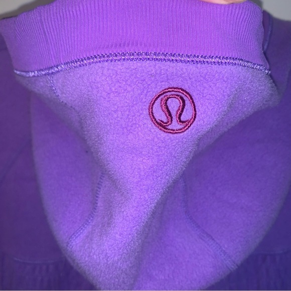 Lululemon Fleece Pullover Hoodie Purple 6 - Picture 9 of 9